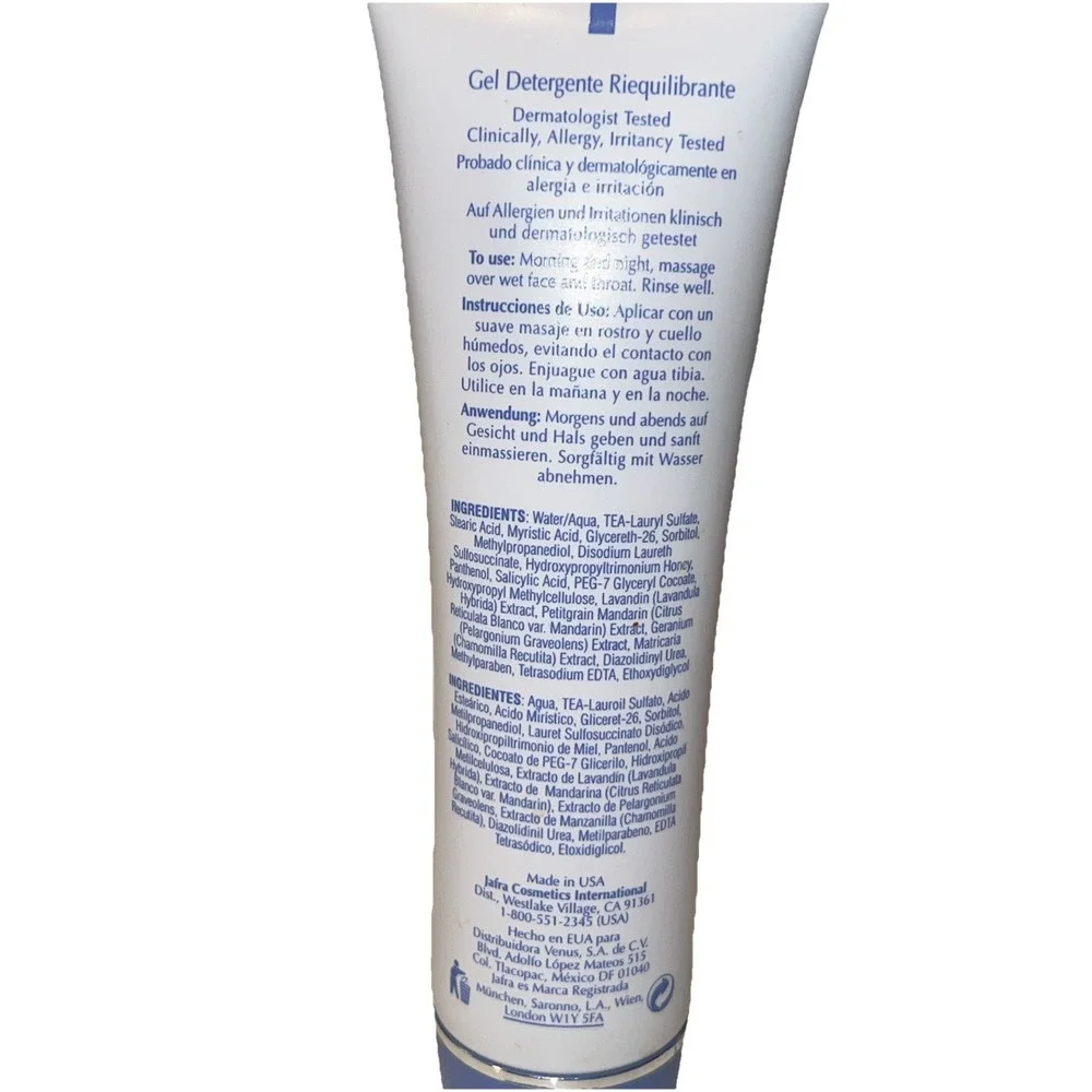 Set Of 2 Jafra Advanced Dynamics Balancing Foam Cleanser 4.2 Fl Oz‎ New Unsealed
